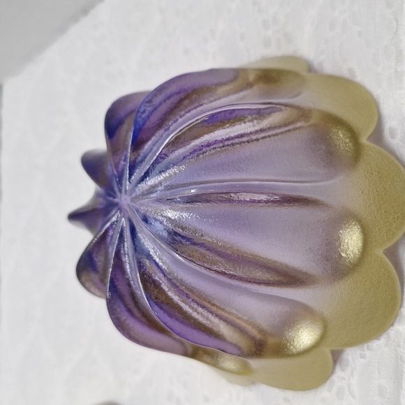 #AEO 3 Piece of Walther Glas Marrakech petal bowls And Plate gold and purple - Picture 4 of 16